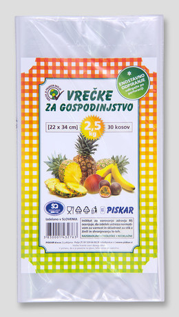 Vrečke za gospodinjstvo 2,5kg