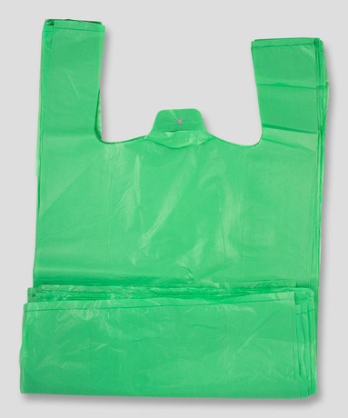 HDPE carrier bags 50 x 55 green