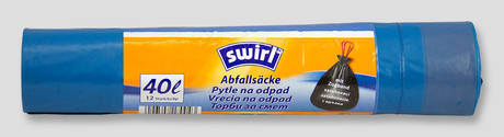 Vrečke za odpadke s trakom Swirl 40 L