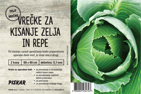 Vreče za kisanje zelja in repe 60 x 80 - 2 kos