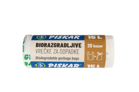 Biorazgradljive vrečke za odpadke 15l