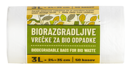 Biodegradable garbage bags 3 L