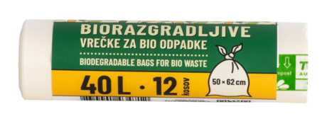 Biodegradable garbage bags 40 L