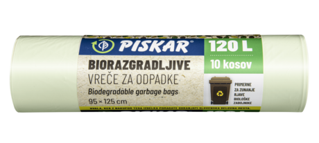 BIORAZGRADLJIVE VREČE 120L/10