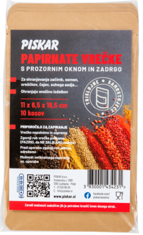 Paper ZIP bags - medium
