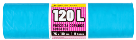 Vrečke za odpadke 120L - 8 kos